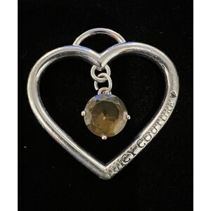 Juicy Couture Vintage Y2K Heart Dangle Charm Bag Purse Key Chain